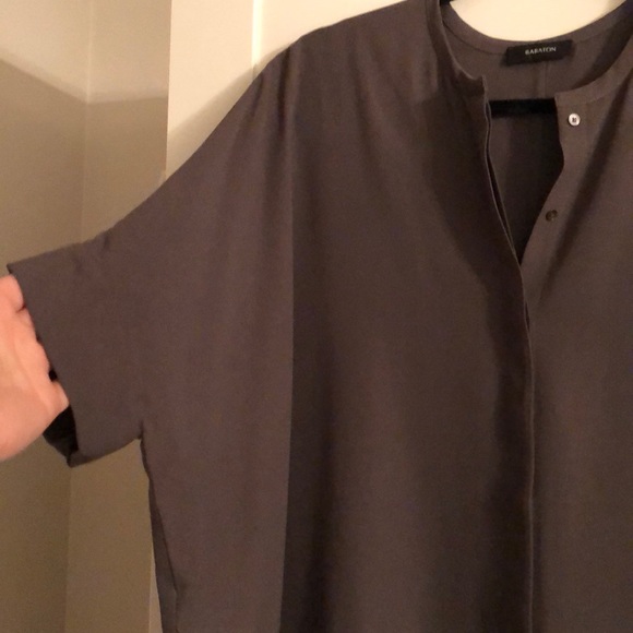 Aritzia babaton button down oversized S new olive - Picture 3 of 7